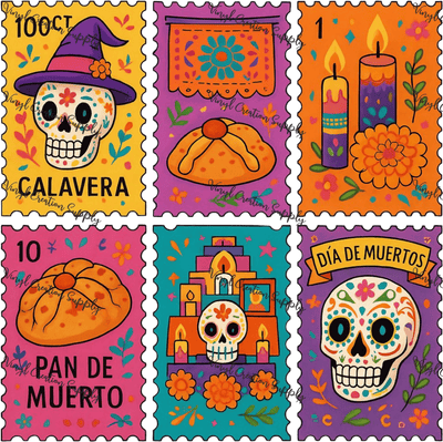 Dia De Muertos Collage - Vinyl Creation Supply