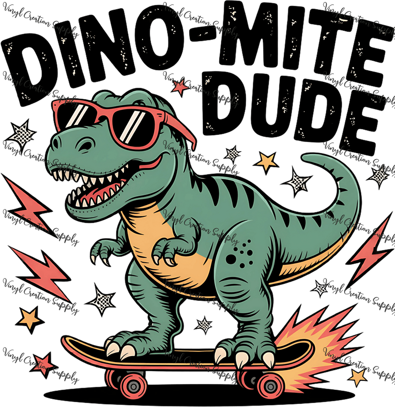 Dino - Mite Dude - Vinyl Creation Supply