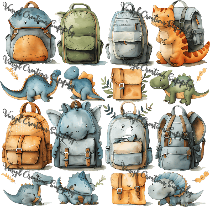 Dino Backpacks 1 - Vinyl Creation Supply