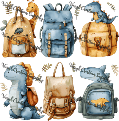 Dino Backpacks 2 - Vinyl Creation Supply