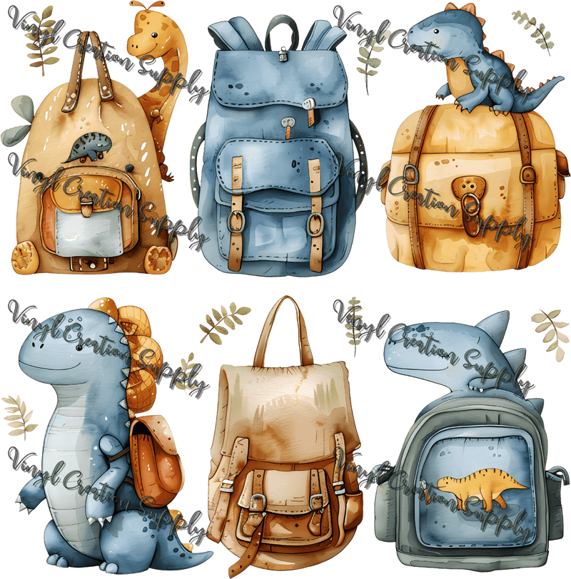 Dino Backpacks 2 - Vinyl Creation Supply