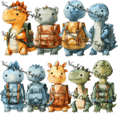 Dino Backpacks 3 - Vinyl Creation Supply
