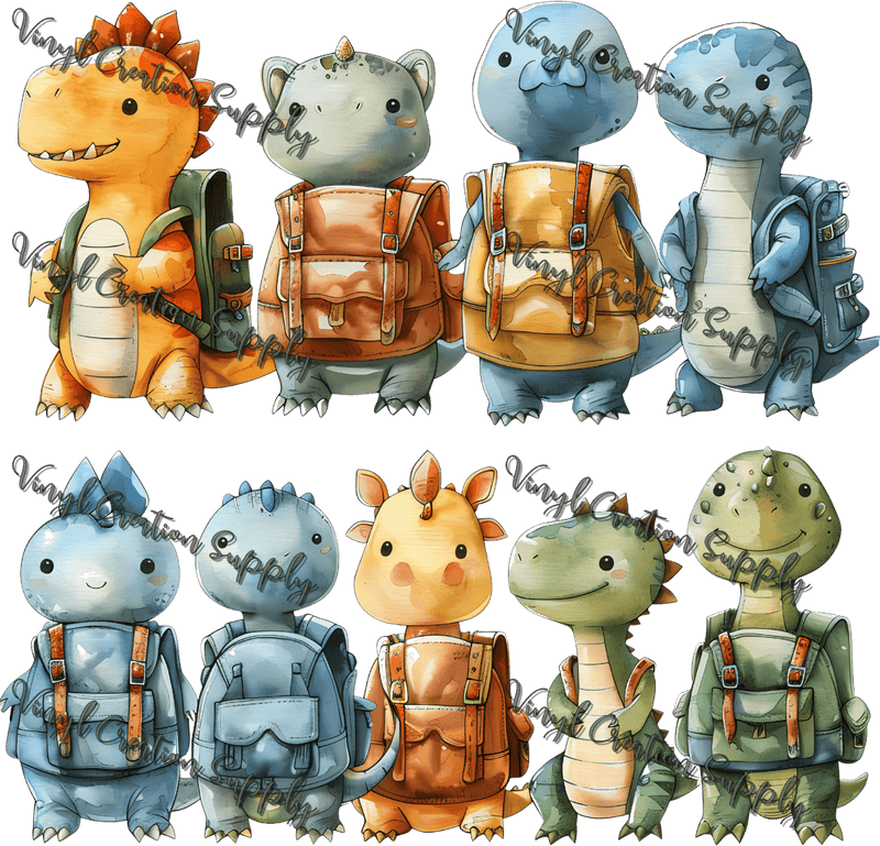 Dino Backpacks 3 - Vinyl Creation Supply