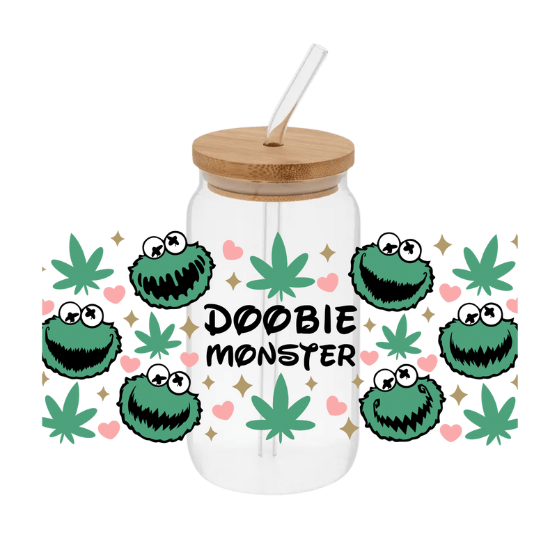 Doobie Monster – Printed Libby Wrap (9.5" x 4.3" UV DTF) - Vinyl Creation Supply