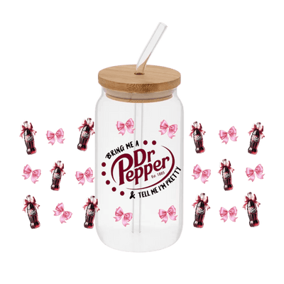 Dr Pepper– Printed Libby Wrap (9.5" x 4.3" UV DTF) - Vinyl Creation Supply
