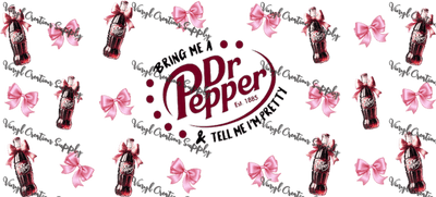 Dr Pepper– Printed Libby Wrap (9.5" x 4.3" UV DTF) - Vinyl Creation Supply