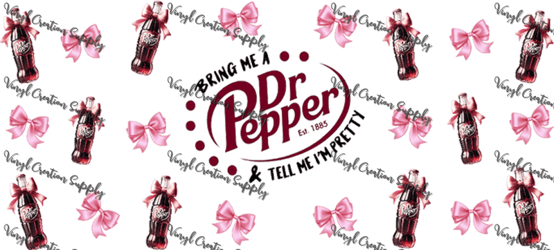 Dr Pepper– Printed Libby Wrap (9.5" x 4.3" UV DTF) - Vinyl Creation Supply