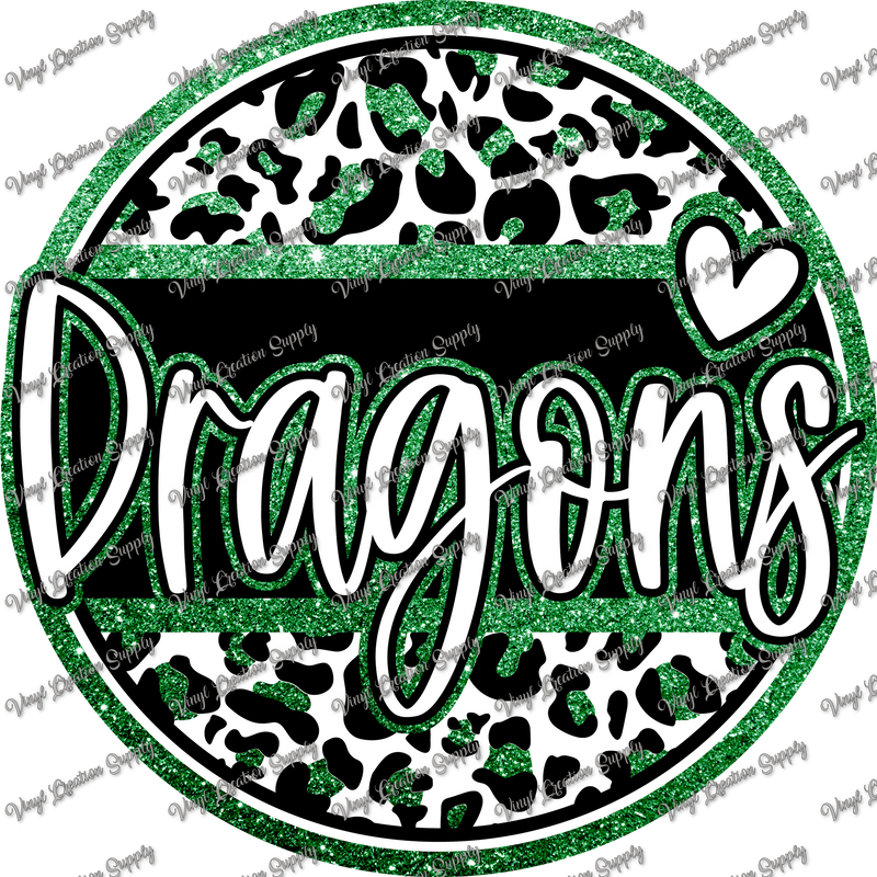 Dragons Circle Glitter