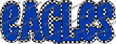 Eagles Checkered - Vinyl Creation Supply