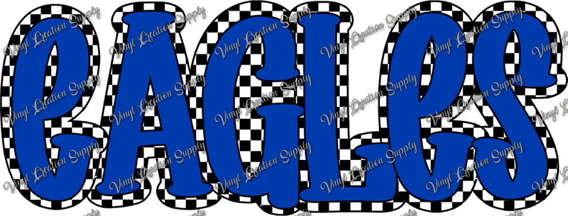 Eagles Checkered - Vinyl Creation Supply