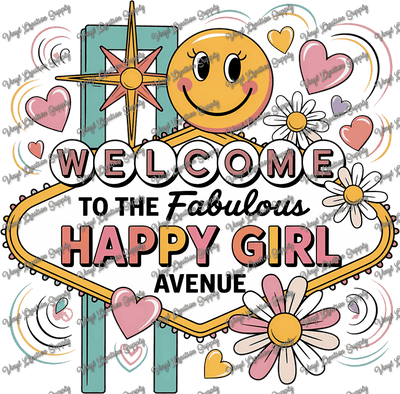 Fabulous Happy Girl - Vinyl Creation Supply