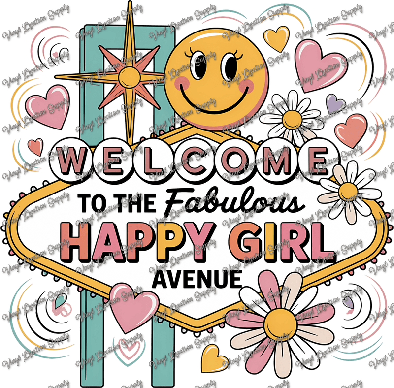 Fabulous Happy Girl - Vinyl Creation Supply