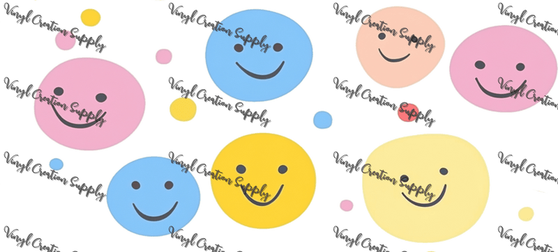 Faces – Printed Libby Wrap (9.5" x 4.3" UV DTF) - Vinyl Creation Supply