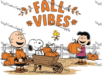 Fall Vibes Snoopy Friends - Vinyl Creation Supply