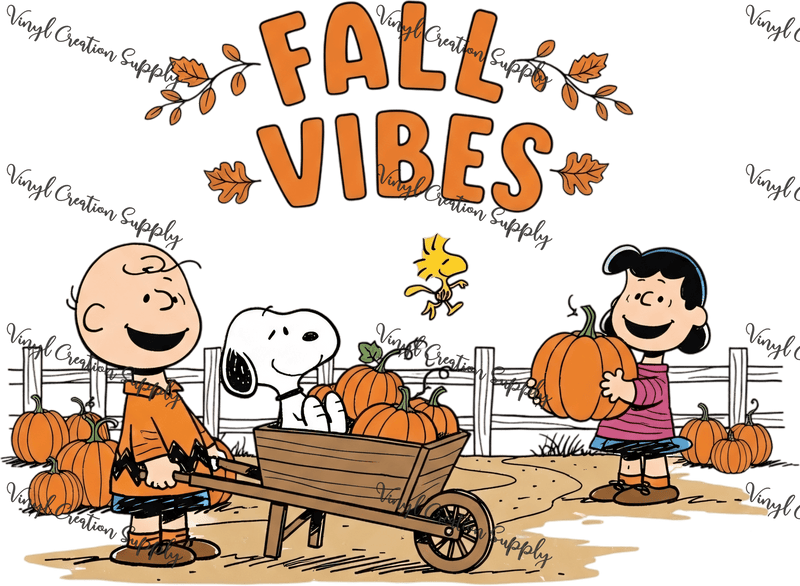 Fall Vibes Snoopy Friends - Vinyl Creation Supply