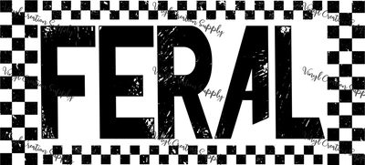 Feral Grunge Black - Vinyl Creation Supply