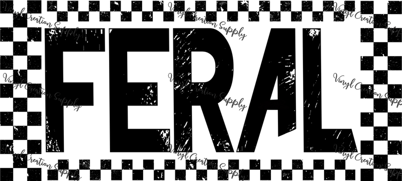 Feral Grunge Black - Vinyl Creation Supply