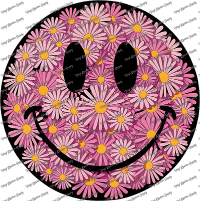 Floral Smiley - Vinyl Creation Supply