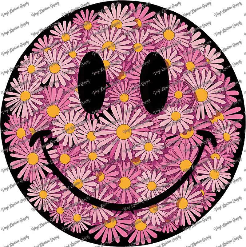 Floral Smiley - Vinyl Creation Supply