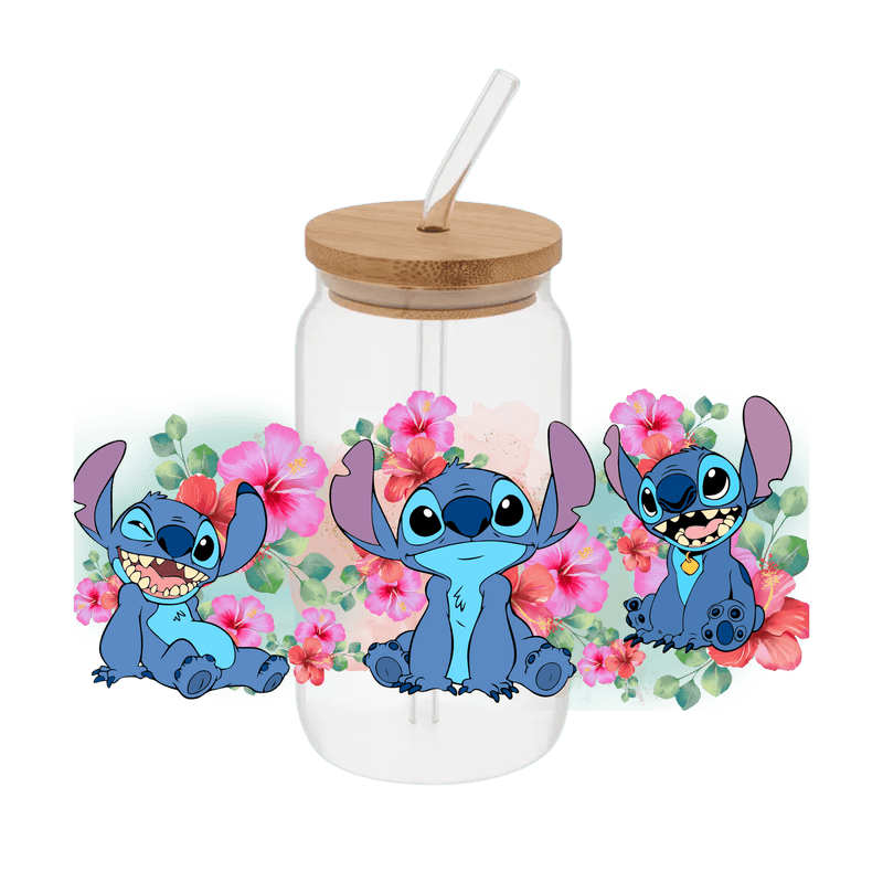 Floral Stitch – Printed Libby Wrap (9.5" x 4.3" UV DTF) - Vinyl Creation Supply