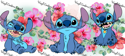 Floral Stitch – Printed Libby Wrap (9.5" x 4.3" UV DTF) - Vinyl Creation Supply