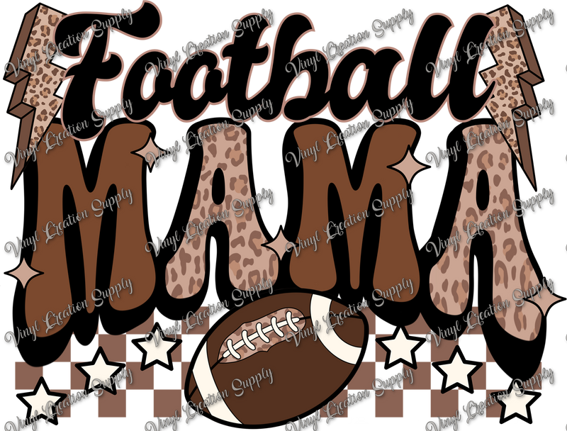 Football Mama Checkered