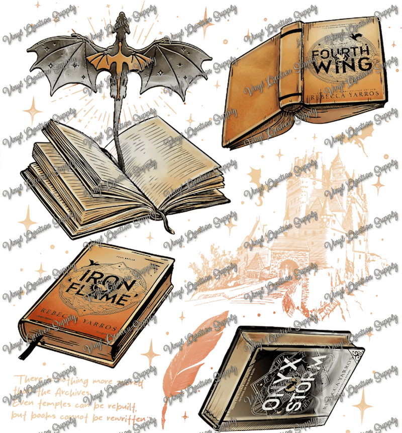 Fourth Wing Collage - Vinyl Creation Supply