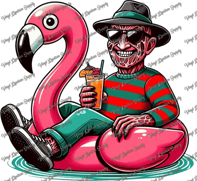 Freddy Summer Flamingo - Vinyl Creation Supply