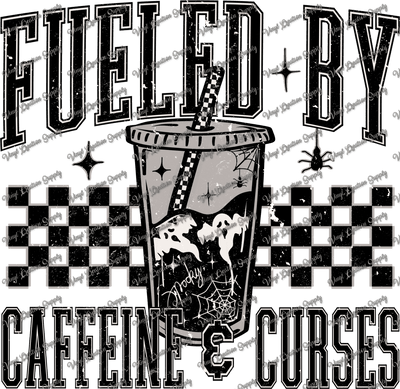 Fueled By Coffee for Dark Tees Combo - Vinyl Creation Supply