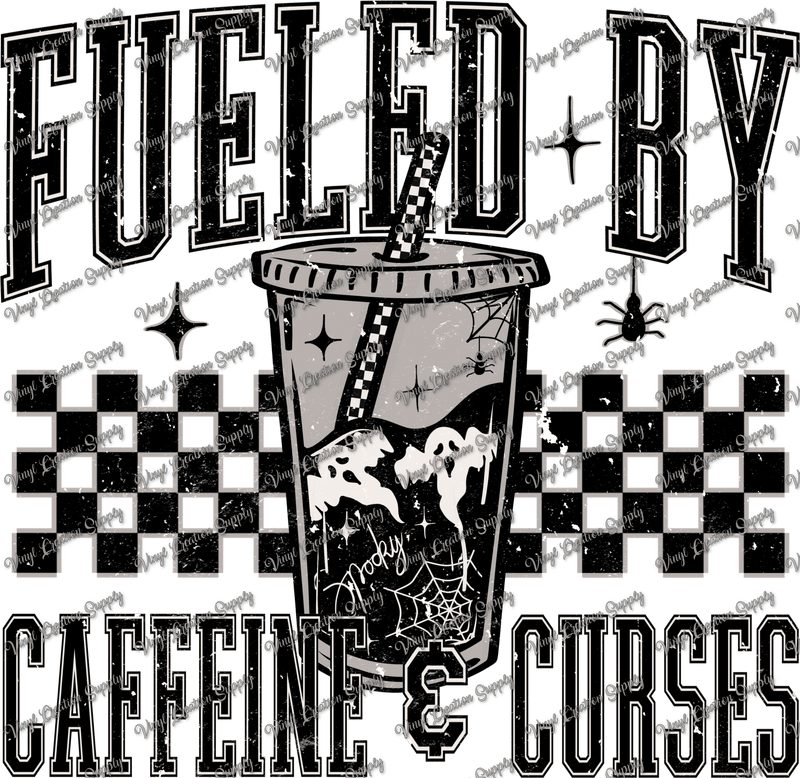 Fueled By Coffee for Dark Tees Combo - Vinyl Creation Supply