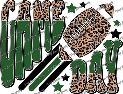 Game Day Cheetah Green - Vinyl Creation Supply