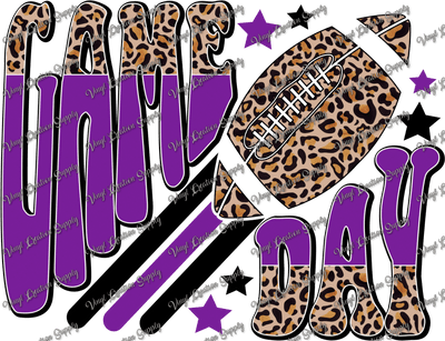 Game Day Cheetah Purple - Vinyl Creation Supply