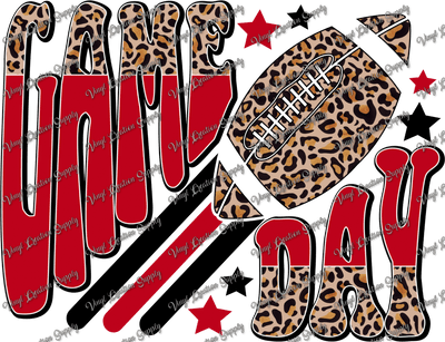 Game Day Cheetah Red - Vinyl Creation Supply