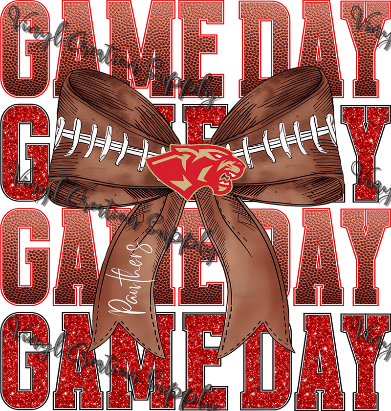 Game Day Football CC Panthers - Vinyl Creation Supply