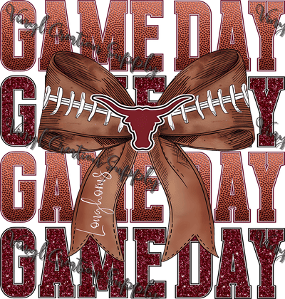 Game Day Football Longhorns - Vinyl Creation Supply