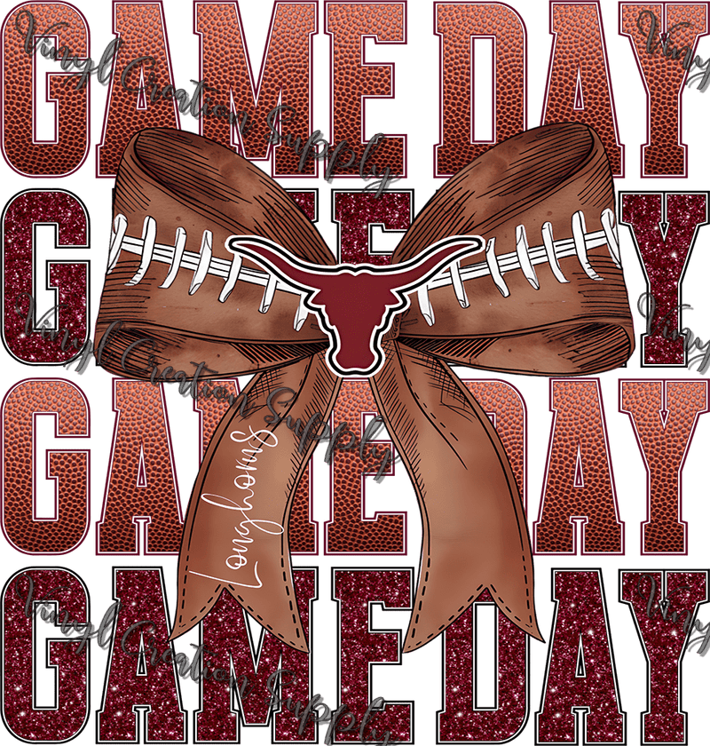 Game Day Football Longhorns - Vinyl Creation Supply
