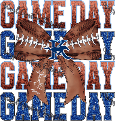 Game Day Football Mustangs - Vinyl Creation Supply