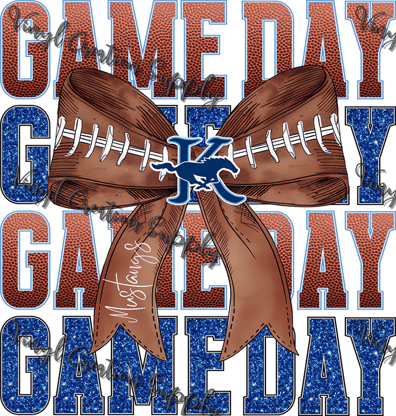 Game Day Football Mustangs - Vinyl Creation Supply