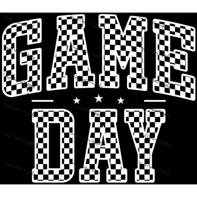 Game Day Stars White - Vinyl Creation Supply