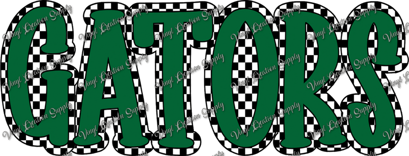 Gators Checkered - Vinyl Creation Supply