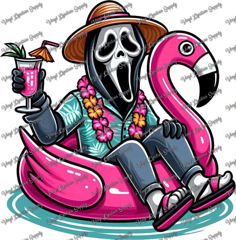 Ghost Face Summer Flamingo - Vinyl Creation Supply