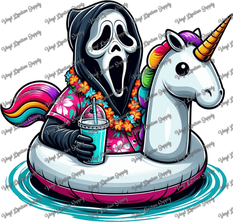Ghost Face Summer Unicorn - Vinyl Creation Supply