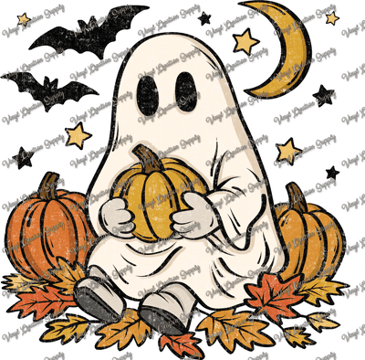 Ghost in Pumpkin Patch - Vinyl Creation Supply