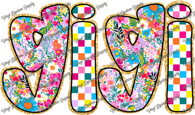 Gigi Colorful Checkered - Vinyl Creation Supply