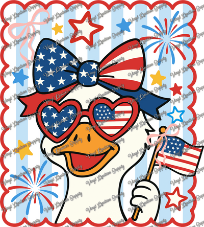 Girl Goose Patriotic 1 - Vinyl Creation Supply