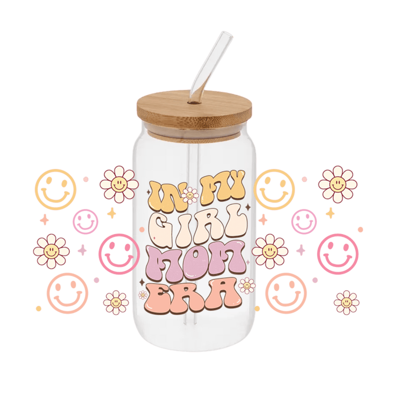 Girl Mom Era Wrap – Printed Libby Wrap (9.5" x 4.3" UV DTF) - Vinyl Creation Supply