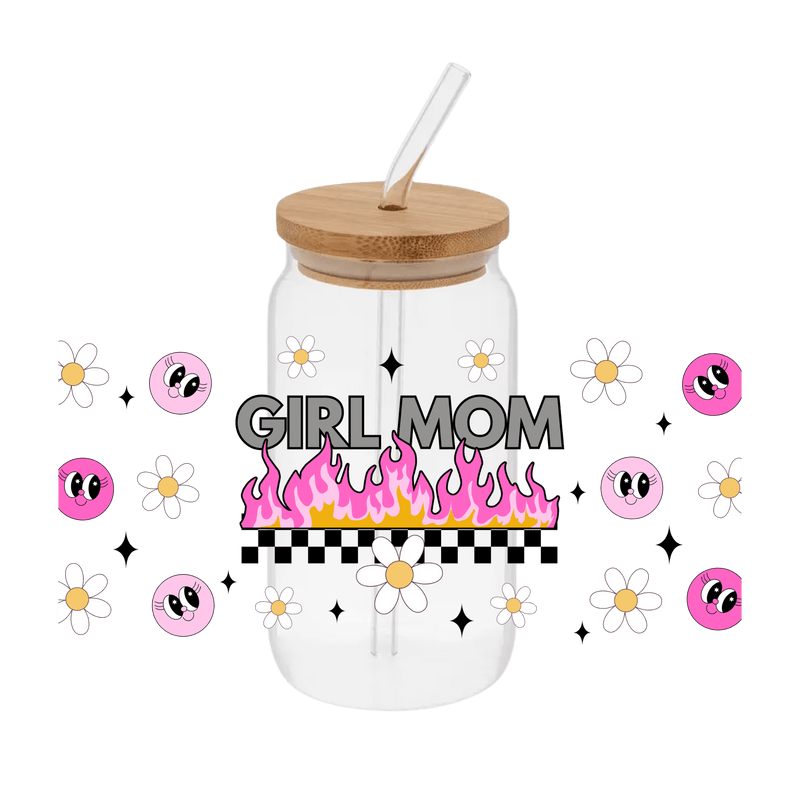 Girl Mom Fire – Printed Wrap - Vinyl Creation Supply