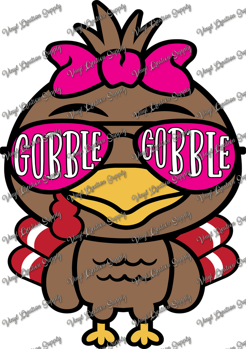 Gobble Girl Dark Pink Glasses