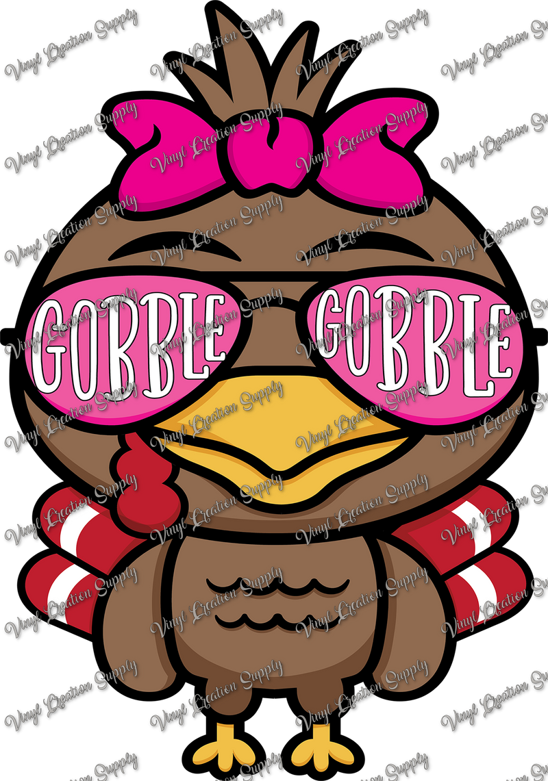 Gobble Girl Light Pink Glasses