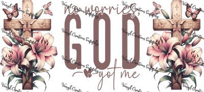 God Got Me Floral– Printed Libby Wrap (9.5" x 4.3" UV DTF) - Vinyl Creation Supply